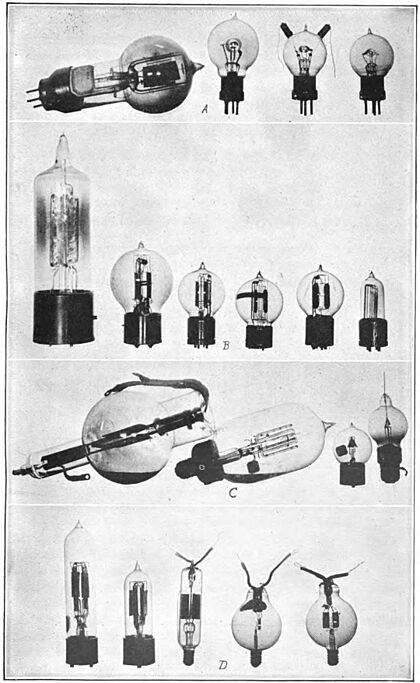 Early triode vacuum tubes