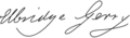 Elbridge Gerry Signature