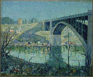 Ernest Lawson - Spring Night, Harlem River - Google Art Project