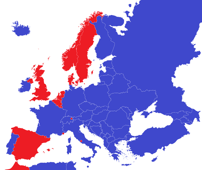 Europe 2015 monarchies versus republics
