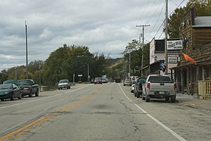 Looking north at downtown Ferryville
