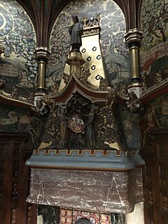 Fireplace, the Chaucer Room, Cardiff Castle