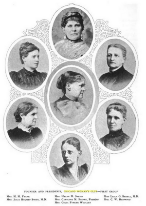 Founder and presidents Chicago Woman's Club