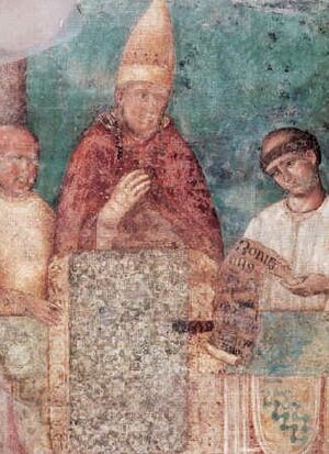Giotto - Bonifatius VIII (cropped)