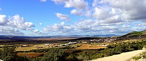 Graja de Campalbo, Cuenca, Spain-  Panoramic view.