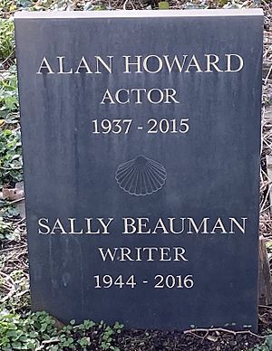 Grave of Alan Howard and Sally Beauman in Highgate Cemetery