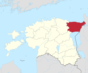 Location of Ida-Viru County