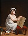 Jeanne-Elisabeth Chaudet - A child showing pictures from a book (Un enfant qui montre les images d'un livre)