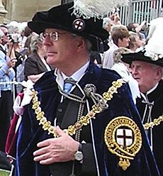 John Major in Garter procession