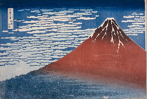 Katsushika Hokusai - Fine Wind, Clear Morning (Gaifū kaisei) - Google Art Project