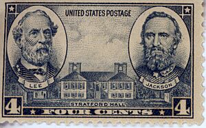 Lee Jackson Stratford Hall stamp