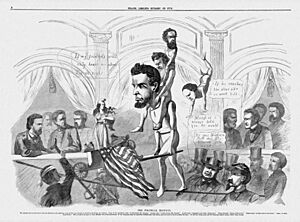 Lincoln - The Political Blondin - Harper's Weekly 1 Sep 1864