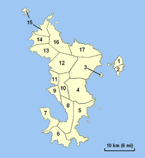 Location of Koungou (17) within Mayotte