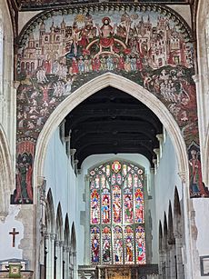 Medieval painting, St Thomas's Church, Salisbury UK