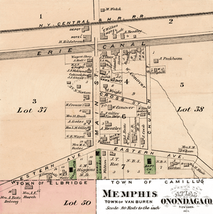 Memphis NY 1874 Sweet's Atlas map