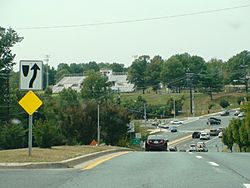 Intersection of Middlebrook Road and Ridgecrest Drive in Germantown, Maryland