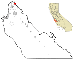 Location in Monterey County and the state of California