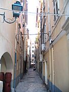 Narrow street corfu