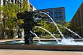 Norma Redpath Treasury Building Fountain side view detail