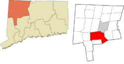 Litchfield's location within the Northwest Hills Planning Region and the state of Connecticut