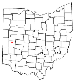 Location of Piqua, Ohio