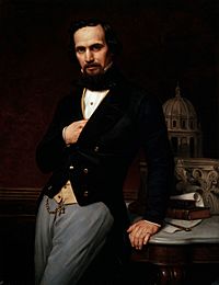 Pelegrín Clavé y Roque - Retrato del arquitecto Lorenzo de la Hidalga, 1861