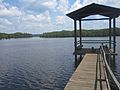 Pier on Black Lake at Bell's Camp near Campti, LA IMG 2070