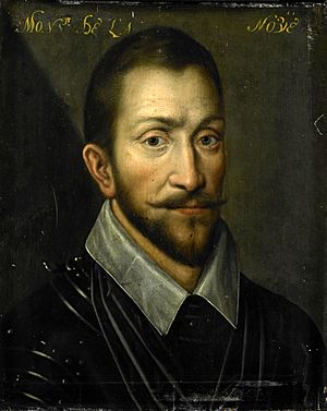 Portret van François de la Noue (1531-91), heer van Teligny, genaamd 'Bras de Fer' en 'le Bayard Huguenot' Rijksmuseum SK-A-551