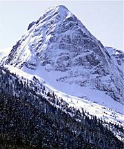 Pyramid Peak snow