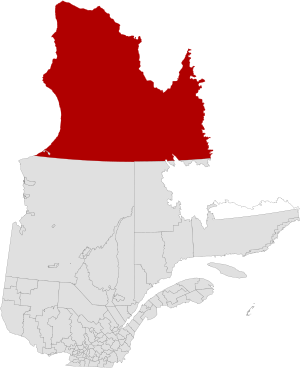 Quebec Nunavik location map