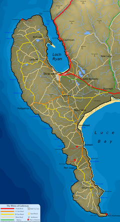 Rhins of Galloway Map