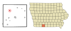 Location of Diagonal, Iowa