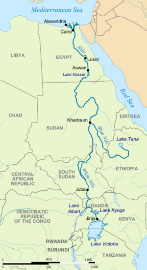 River Nile map