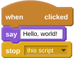 Scratch Hello World
