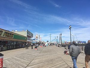 Seaside Heights boardwalk looking north toward Casino Pier