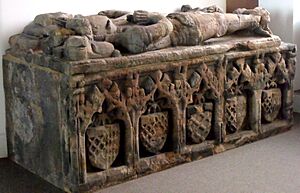 Sir Christopher (i) Cuwen and wife Elizabeth - St Michael Church, Workington