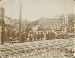 St. Louis, Mo. tornado May 27, 1896 south broadway