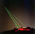 Starfire Optical Range - three lasers into space