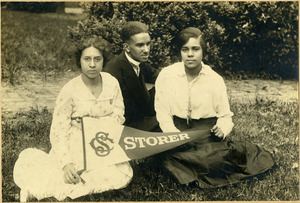 Storer College Students with School Banner, Harpers Ferry, W. Va