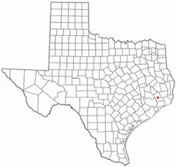 Location of Kenefick, Texas