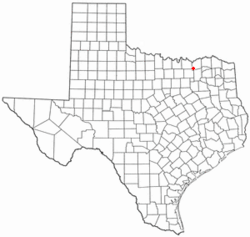 Location of Trenton, Texas