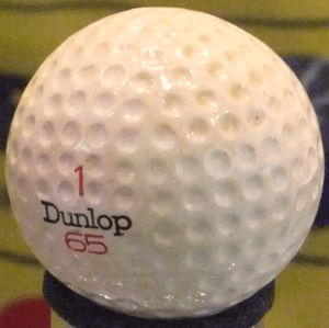 Tony Jacklin's golf ball from Royal Birkdale, 1969