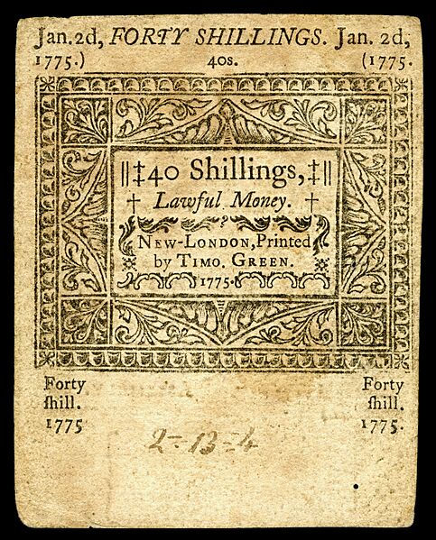 US-Colonial (CT-178)-Connecticut -2 Jan 1775 REV