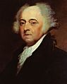 US Navy 031029-N-6236G-001 A painting of President John Adams (1735-1826), 2nd president of the United States, by Asher B. Durand (1767-1845)-crop