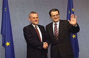 Visit of Ivica Račan, Croatian Prime Minister, to the European Commission