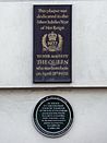 A plaque dedicated to the Queen at 17 Bruton Street in the Silver Jubilee Year of Her Reign who was born here on 21 April 1926