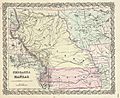 1855 Colton Map of Kansas and Nebraska (first edition) - Geographicus - NebraskaKansas-colton-1855