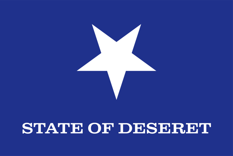 1855 State of Deseret flag
