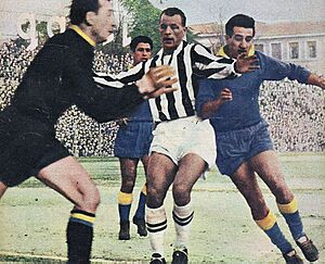 1957–58 Serie A - AC Verona v Juventus FC - John Charles