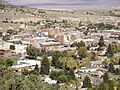 2012-10-08 View of downtown Ely in Nevada from the lower slopes of Ward Mountain